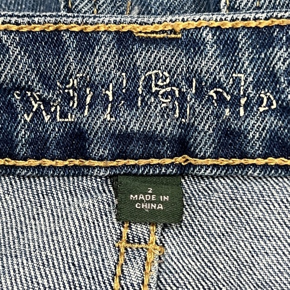 Wild Fable High Rise Straight Ankle Rough Hem Jeans Size 2 Women’s - Picture 2 of 7